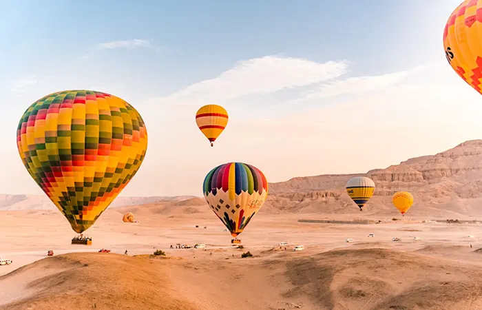 Heißluftballonfahrt über Luxor